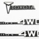 Emblema metálico RC4WD 1/10 para Tamiya Hilux (VVV-C0007)