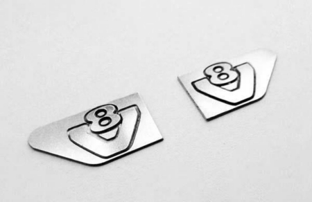 Logotipo RC4WD Side Metal v8 para Tamiya 1/14 Scania (VVV-C0020)