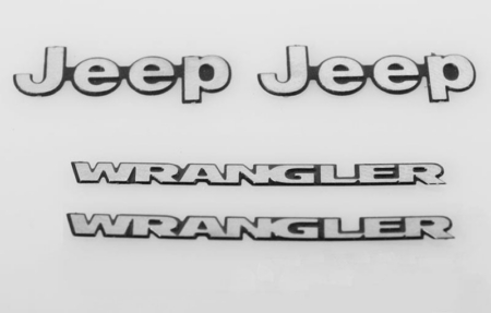 Logotipo de metal RC4WD 1/10 para Tamiya CC01 Wrangler (VVV-C0060)