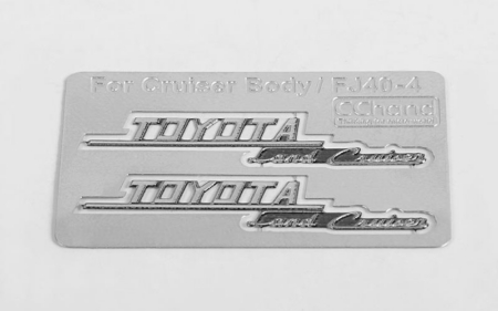 Emblemas metálicos laterales RC4WD para la carrocería del crucero RC4WD (lado B) (VVV-C0133)