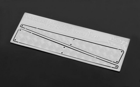 Placas laterales de metal con forma de diamante (A) para carrocería de crucero RC4WD (plateadas) (VVV-C0134)