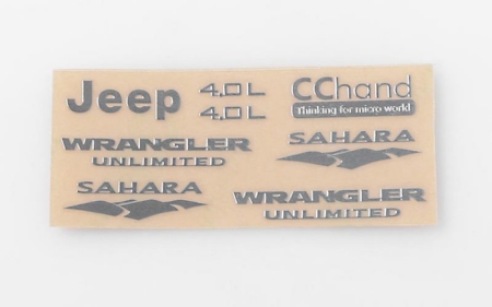 Emblemas metálicos RC4WD para Jeep Wrangler Axial SCX10 (VVV-C0176)