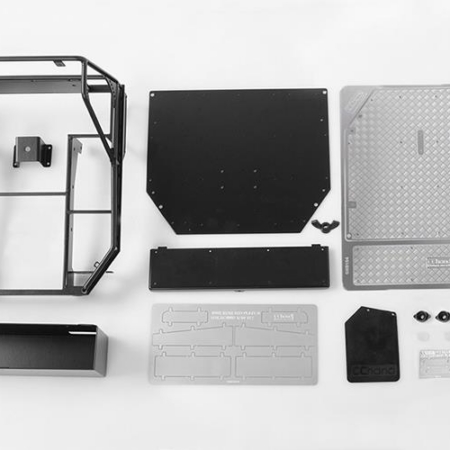 Caja trasera tubular RC4WD para Trail Finder 2 con guardabarros (negro) 1+ (VVV-C0253)