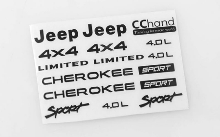 Emblema metálico RC4WD para Axial SCX10 XJ (negro) (VVV-C0264)