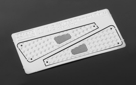 Placas de diamante para capó delantero de metal RC4WD para Gelande D90 a escala 1/18 (VVV-C0269)