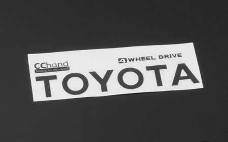 Emblema trasero metálico RC4WD para carrocería TF2 Mojave (negro) (VVV-C0292)