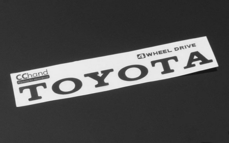 Emblema trasero vintage de metal RC4WD para carrocería TF2 Mojave (negro) (VVV-C0293)