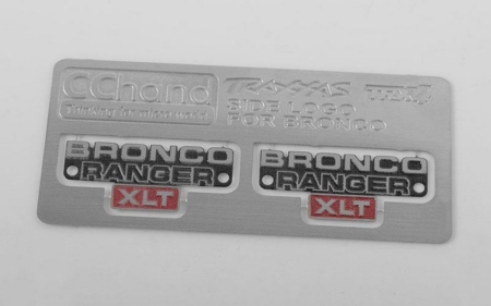 Emblema lateral metálico RC4WD para Traxxas TRX-4 '79 Bronco Ranger XLT (VVV-C0495)