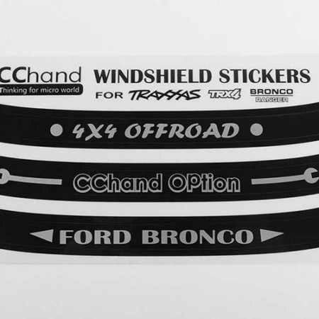 Calcomanías para parabrisas RC4WD para Traxxas TRX-4 Bronco Ranger XLT '79 (VVV-C0496)