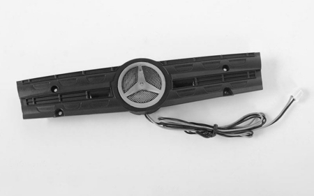 Parrilla RC4WD con logotipo y luz para camión volquete Mercedes-Benz Arocs 3348 6x4 (B) (VVV-C0532)
