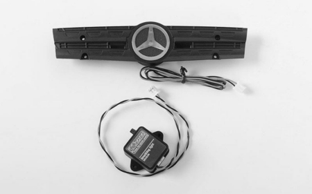 Luz ambiental RC4WD con logotipo de parrilla y unidad de efecto estroboscópico para camión volquete Mercedes-Benz Arocs 3348 6x4 (A) (VVV-C0533)