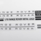 Emblemas metálicos RC4WD para Range Rover Classic a escala JS 1/10 (VVV-C0650)