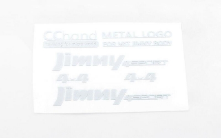 Emblemas metálicos RC4WD para MST 1/10 CMX con carrocería Jimny J3 (blanco) (VVV-C0658)