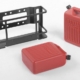 Bidones portátiles dobles RC4WD 1/10 con soporte (VVV-C0698)