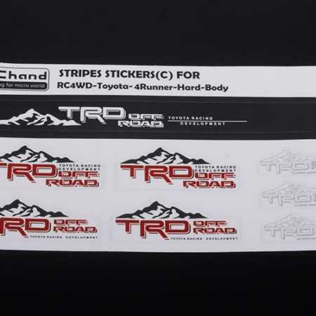 Calcomanías para parabrisas delantero RC4WD para Toyota 4Runner de carrocería rígida de 1985 (VVV-C0752)