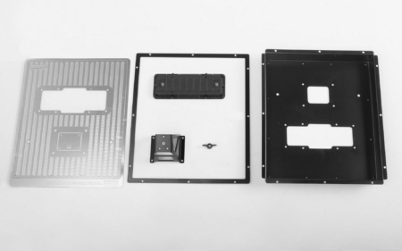 Caja abatible Tarka RC4WD con soporte para neumáticos y placa metálica para Traxxas Mercedes-Benz G 63 AMG 6x6 (VVV-C0979)