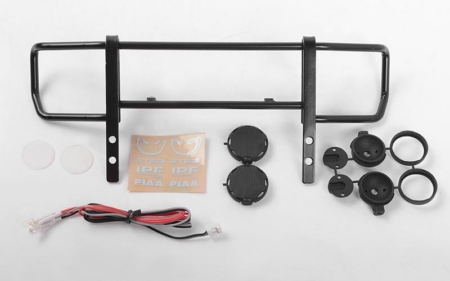 Parachoques delantero RC4WD Command con luces negras y kit de iluminación para Traxxas Mercedes-Benz G 63 AMG 6x6 (VVV-C0993)