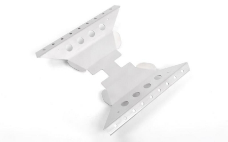 Protector de caja de transferencia Oxer RC4WD para Axial Capra 1.9 Unlimited Trail Buggy (plateado) (VVV-C1033)