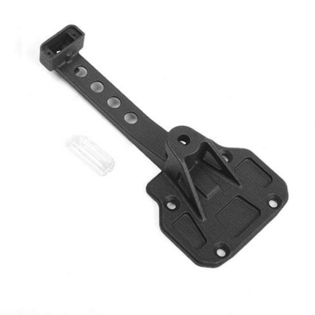 Soporte para rueda de repuesto y neumáticos RC4WD con luz de freno trasera transparente para Jeep JLU Wrangler Axial 1/10 SCX10 III (VVV-C1068)