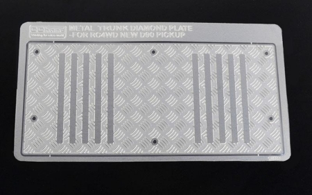 Placa de acero con forma de diamante para portón trasero RC4WD Gelande II 2015 Land Rover Defender D90 (Pick-Up) (VVV-C1087)