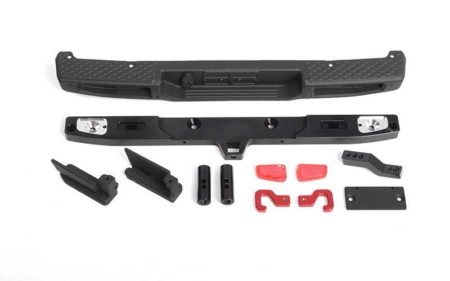 Parachoques trasero OEM RC4WD con gancho de remolque y soporte para matrícula para Jeep JT Gladiator Axial 1/10 SCX10 III (VVV-C1133)