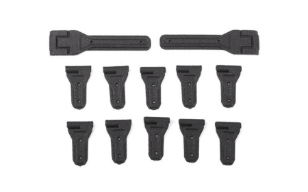 Juego completo de bisagras para puerta y portón trasero RC4WD para Jeep Wrangler Axial SCX10 a escala 1/10 (VVV-C1224)