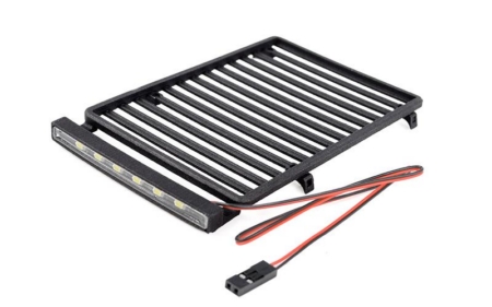Portaequipajes plano RC4WD con LED para Jeep Wrangler JLU Axial SCX24 (VVV-C1361)