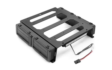 Portaequipajes trasero RC4WD y caja de herramientas con barra de luces para Vanquish VS4-10 Phoenix (VVV-C1389)