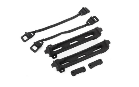 Soporte para canoa RC4WD para portaequipajes de techo plano. Kit para camión RC4WD Trail Finder 2, LWB, con carrocería Lexan para Toyota Land Cruiser FJ55 de 1980 (VVV-C1412).
