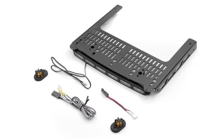 Portaequipajes RC4WD con barra de luces y luz de advertencia para Traxxas TRX-6 Ultimate RC Hauler (VVV-C1437)