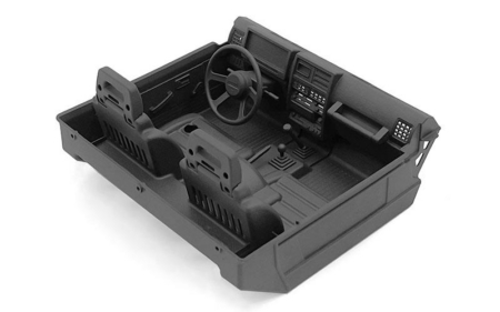 Cabina interior detallada RC4WD para Enduro Bushido (negra) (VVV-C5001)