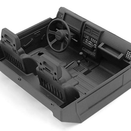Cabina interior detallada RC4WD para Enduro Bushido (negra) (VVV-C5001)
