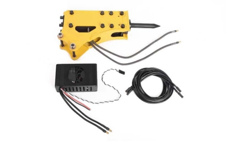 Accesorio de martillo rompedor RC4WD para excavadora hidráulica RTR de 360 ​​L a escala 1/14 (amarillo) (VVV-S0245)