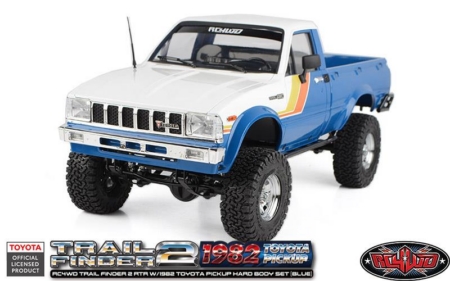 RC4WD Trail Finder 2 RTR con carrocería rígida para camioneta Toyota de 1982 (azul)