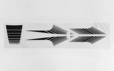 Lámina de rayas clásicas RC4WD para 4Runner de 1985 (negra) (Z-B0211)