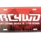 Placa de matrícula de mi otro camión RC4WD (Z-L0032)