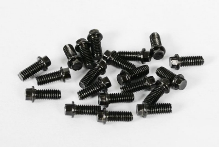 Pernos hexagonales para miniatura RC4WD (M2,5 x 6 mm) (negros) (Z-S0008)
