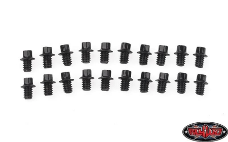 Pernos hexagonales para miniatura RC4WD (M1,6 x 2 mm) (negros) (Z-S0289)