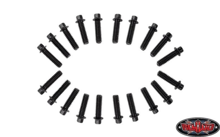 Pernos hexagonales para miniatura RC4WD (M1,6 x 6 mm) (negros) (Z-S0292)