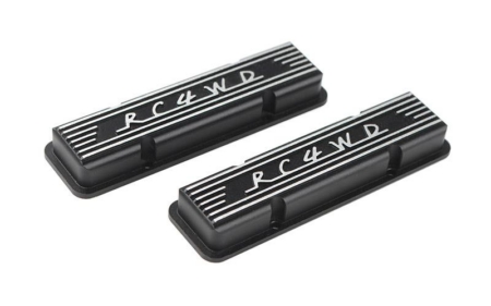Tapas de válvulas de aluminio RC4WD para motor V8 a escala (negras) (Z-S0318)
