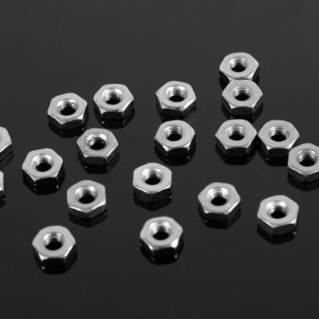 Tuercas plateadas RC4WD Regular M2.5 (20) (Z-S0369)