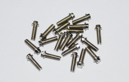 Pernos hexagonales para miniatura RC4WD (M2,5 x 8 mm) (plateados) (Z-S0418)