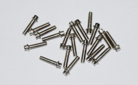 Pernos hexagonales para miniatura RC4WD (M2 x 8 mm) (plateados) (Z-S0423)