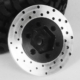 Rueda de acero RC4WD 1.9/2.2 de 6 espárragos con cubo hexagonal y rotor de freno (Z-S0530)