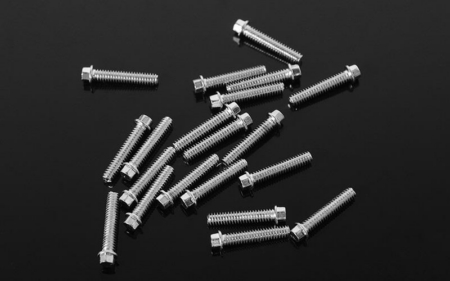 Pernos hexagonales para miniatura RC4WD (M2 x 10 mm) (plateados) (Z-S0622)