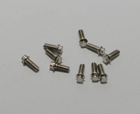 Pernos hexagonales para miniatura RC4WD (M2 x 5 mm) (plateados) (Z-S0624)
