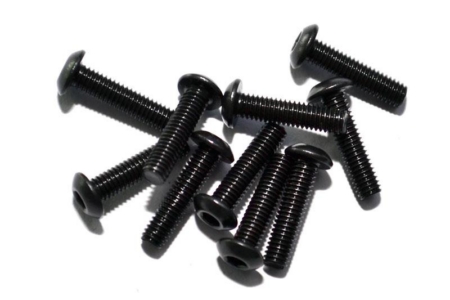 Tornillos de cabeza redonda de acero RC4WD M3 x 12 mm (10) (Z-S0654)