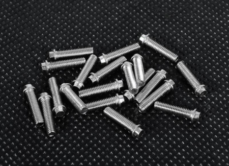 Pernos hexagonales para miniatura RC4WD (M3 x 12 mm) (plateados) (Z-S0691)