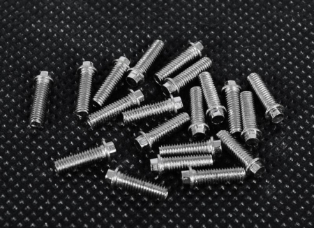 Pernos hexagonales para miniatura RC4WD (M3 x 10 mm) (plateados) (Z-S0693)