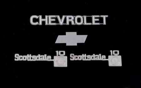 Juego de emblemas metálicos RC4WD Chevrolet K10 (Z-S0861)